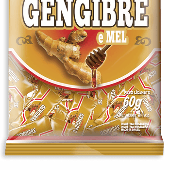 BALA GENGIBRE E MEL 500G TOFFANO
